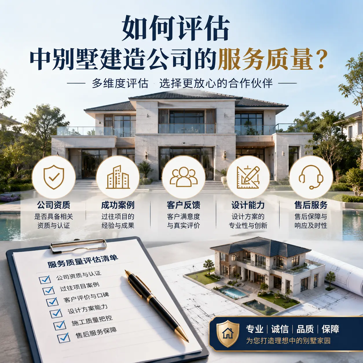 如何评估 麻江 中别墅建造公司的服务质量?