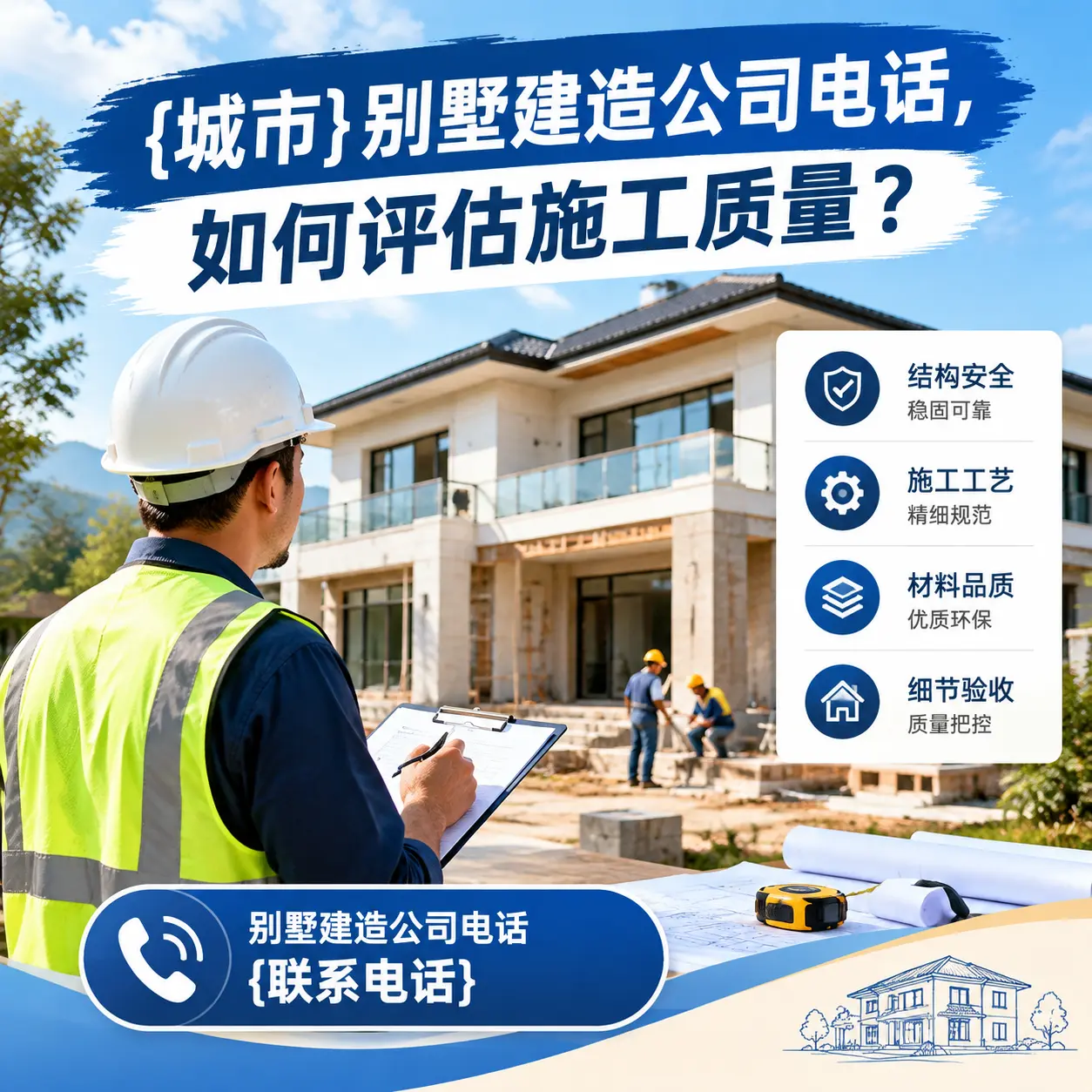 麻江别墅建造公司电话,如何评估施工质量?