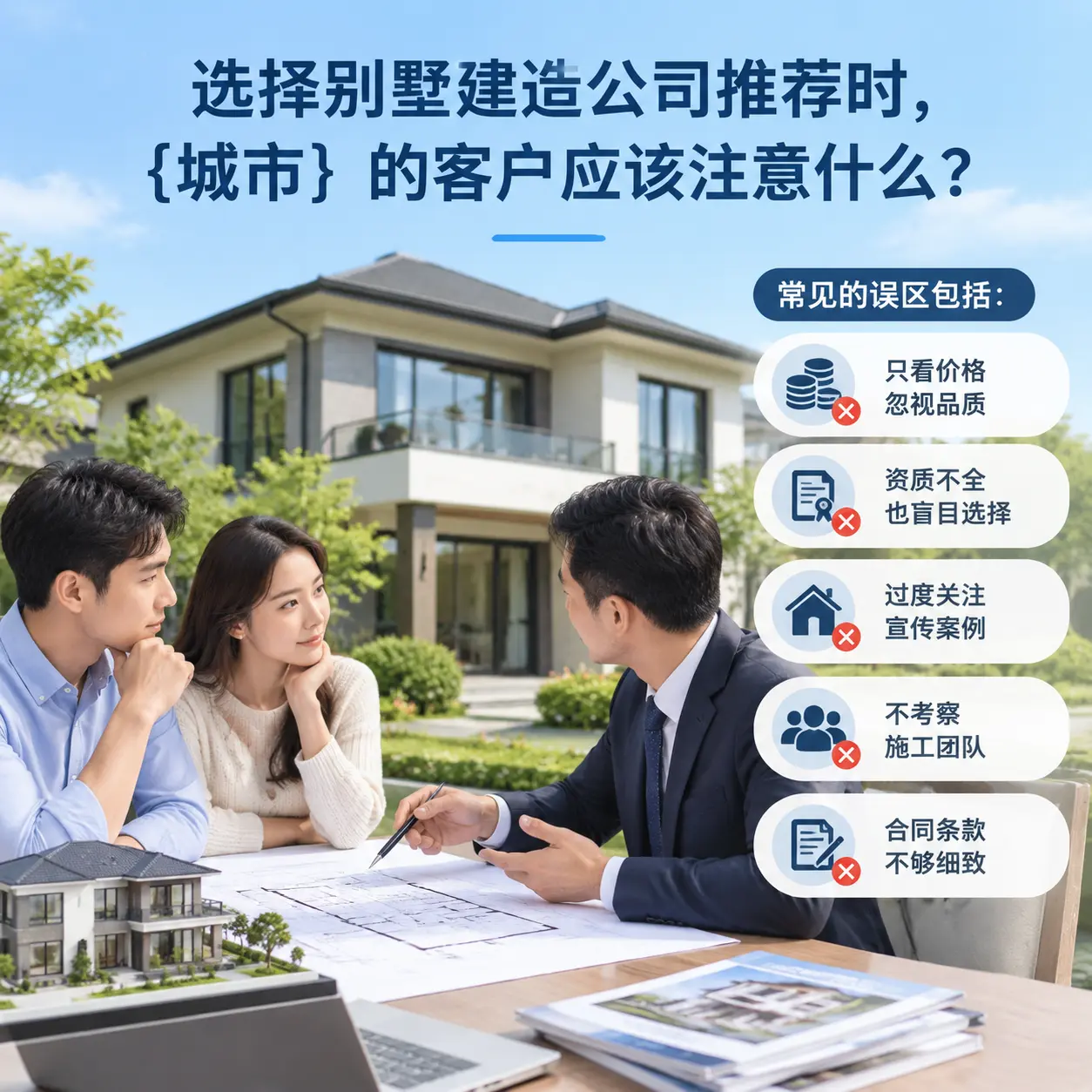 选择别墅建造公司推荐时，麻江 的客户应该注意什么？