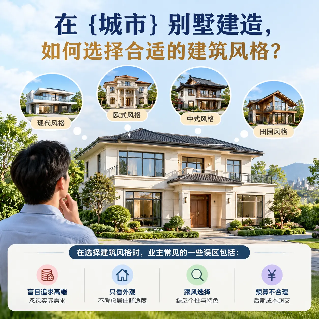 在 麻江 别墅建造,如何选择合适的建筑风格?