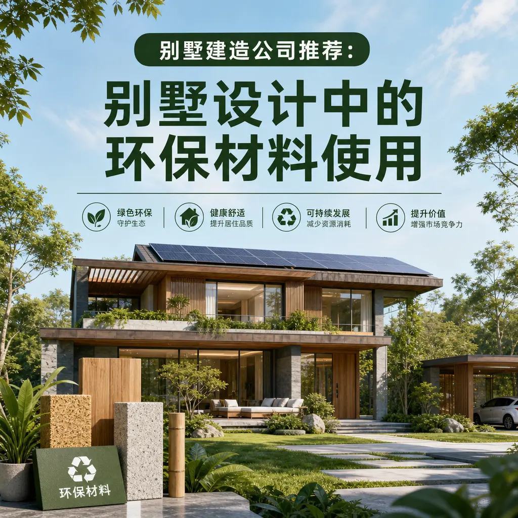 别墅建造公司推荐： 麻江 别墅设计中的环保材料使用